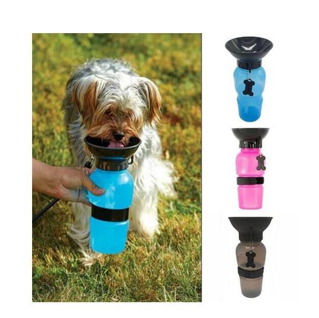 Portable Dog Water Bottle – Leak - Proof Travel Pet Drinker with Food Container - WhiskerNook